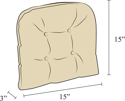 Miniatura 4 de Klear Vu Gripper Overstuffed - Cojines universales antideslizantes para silla de comedor para decoración de cocina o uso de oficina, almohadilla
