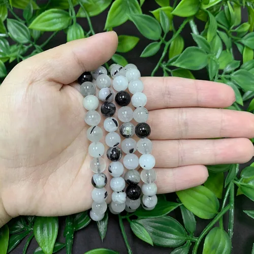 Miniatura 268 de Gem Avenue Handmade Round Bead Stretch Bracelet Unisex Natural Stone Beaded Jewelry for Men & Women, Elastic Wristband for Daily Wear