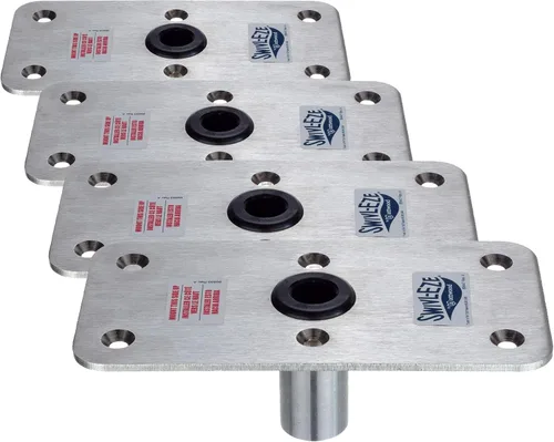 Miniatura 5 de attwood Lock'n-Pin - Base de poste de asiento de barco de acero inoxidable sin rosca de 3/4 pulgadas, base de poste de asiento de barco SP-64839