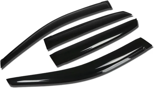DNA MOTORING WVS-174 - Juego de 4 protectores de lluvia para ventana con cinta adhesiva compatible con Lexus RX330/350 04-09 para ventana con tinte