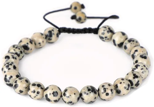 Miniatura 122 de AD Beads Pulseras de piedras preciosas unisex de 0.315 pulgadas (0.315 in), macramé curativo ajustable de 7 a 9 pulgadas Usa esta pulsera