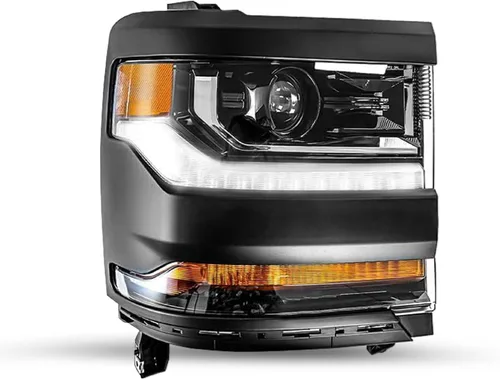 Miniatura 24 de JSBOYAT HID/Xenon para Chevy Silverado 1500 2016-2019 Conjunto de Faros Delanteros de Repuesto Proyector LED DRL Estilo OE de Fábrica Par Juego