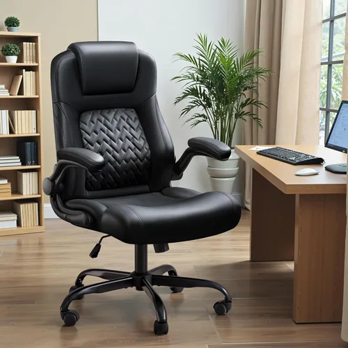 Miniatura 2 de Furmax Silla de oficina grande y alta de 500 libras, sillas de oficina resistentes, silla ergonómica de escritorio con respaldo alto, reposabrazos