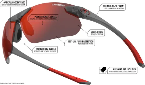 Miniatura 4 de Tifosi Seek FC 2.0 - Gafas de sol deportivas para hombre y mujer, ideales para ciclismo, golf, senderismo, correr, tenis y pickleball