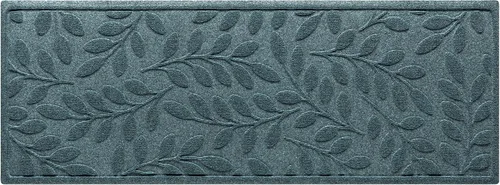 WaterHog - Tapete de bienvenida para interiores/exteriores, 2' x 5', fabricado en Estados Unidos, duradero y resistente al agua, tapete atrapa