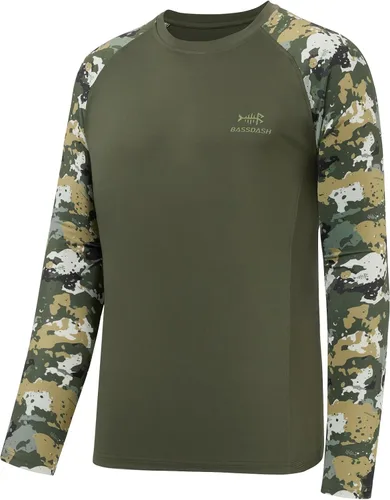 Miniatura 17 de Bassdash UPF 50 Camiseta de pesca para hombre con camuflaje, manga larga, sudadera de secado rápido