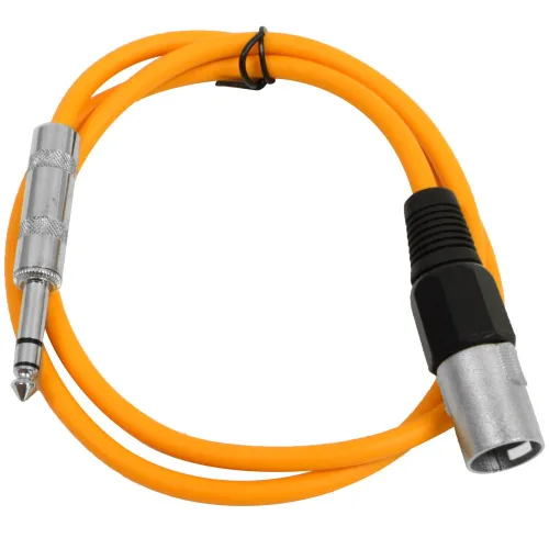Miniatura 21 de Seismic Audio - SATRXL-M2 - Cable de conexión XLR negro de 2 pies macho a 1/4" TRS