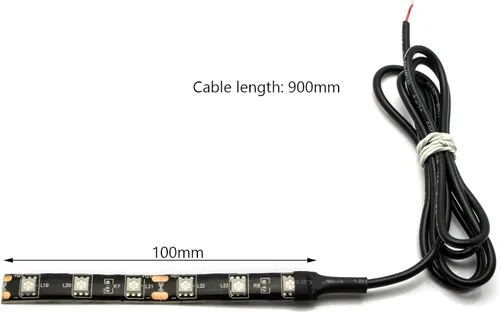 Miniatura 3 de x xotic tech Tiras ligeras del freno LED de la licencia de la cola de la señal de giro para la motocicleta de ATV, ámbar 6-SMD