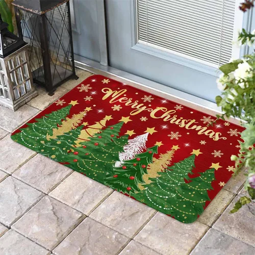 Miniatura 18 de Tapete del Día de San Patricio para exteriores/interiores, trébol irlandés verde, antideslizante, tapete de bienvenida para puerta delantera, baño
