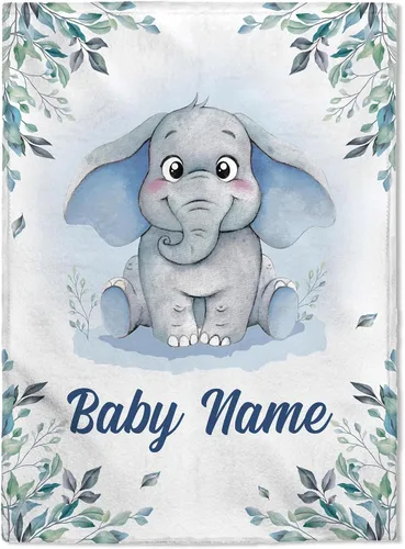 Miniatura 20 de FLOCHIL Manta de bebé personalizada para niños, manta de bebé personalizada con nombre, manta de bebé occidental personalizada, regalo para baby