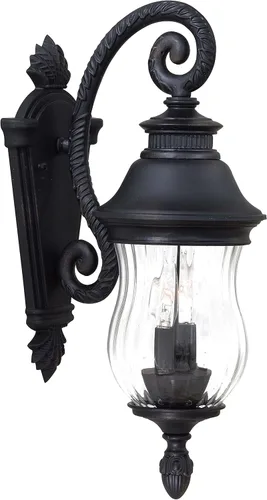 Minka Lavery Lámpara de pared exterior Newport 8907-94 - Farol de pared exterior de aluminio fundido, 80 vatios, patrimonio