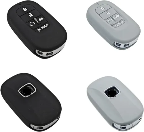 Miniatura 5 de 2 fundas de goma de silicona para llavero compatibles con (5 botones) Honda Accord Civic HR-V CR-V Pilot Sport SI EX EX-L Touring 2022 2023
