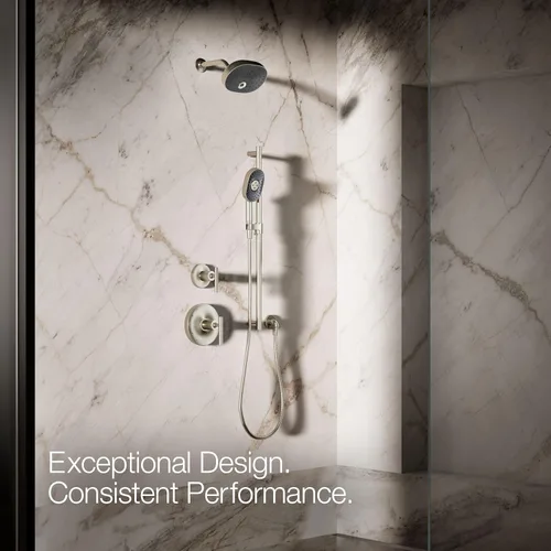 Miniatura 7 de KOHLER 26284-BN Statement Oblong Multifuntion - Ducha de mano de 2,5 gpm, níquel cepillado vibrante