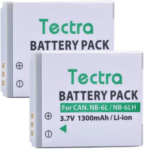 Tectra Paquete de 2 baterías NB-6L NB-6LH para Canon PowerShot SX530 HS, SX540 HS, SX510 HS, SX700 HS, SX710 HS, SX610 HS, SX600 HS, SX500 es, SX280