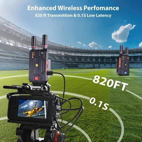 Miniatura 6 de Receptor HDMI inalámbrico: kit extensor inalámbrico HDMI Plug&Play, receptor 5G 820FT con Loopout para transmitir video y audio a monitor desde una