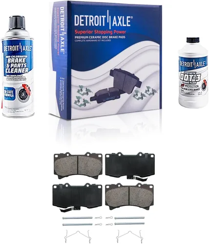 Miniatura 45 de Detroit Axle - Pastillas de freno traseras para Mercedes-Benz C230 C240 C280 C320 C350 CLK320 CLK350 CLK430 E300 E320 E420 E430 SLK350, pastillas