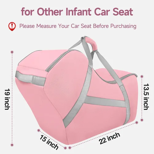 Miniatura 4 de YOREPEK Funda para asiento de automóvil infantil para viajes en avión, compatible con todos los asientos y base de automóvil Nuna Pipa, Mesa y base