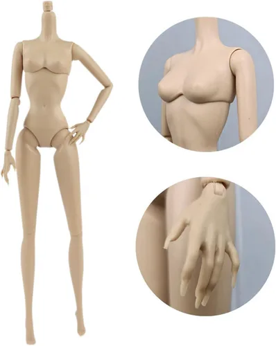 Reemplazo de muñeca desnuda movible articulada de 1/6 para casa de muñecas de 11.5 pulgadas, accesorios de muñecas corporales (desnudo)