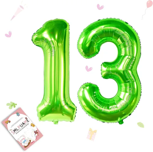 Miniatura 84 de Globos de números de 40 pulgadas del 0 al 9 dorados grandes del número 0, globos digitales para suministros de decoración de celebración de fiesta