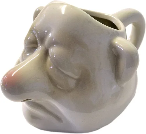 Divertido separador de yema de huevo, taza separadora de nariz blanca de yema de huevo de cerámica, herramienta de filtro divisor de huevos,