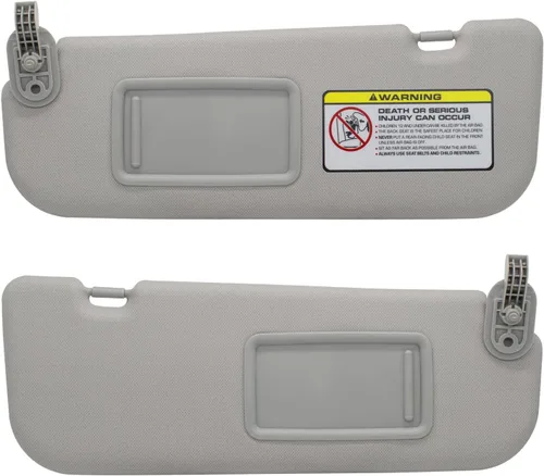 NHILES Visera solar lateral izquierda del conductor y lateral derecho del pasajero de reemplazo compatible con Hyundai Elantra 2011 2012 2013 2014