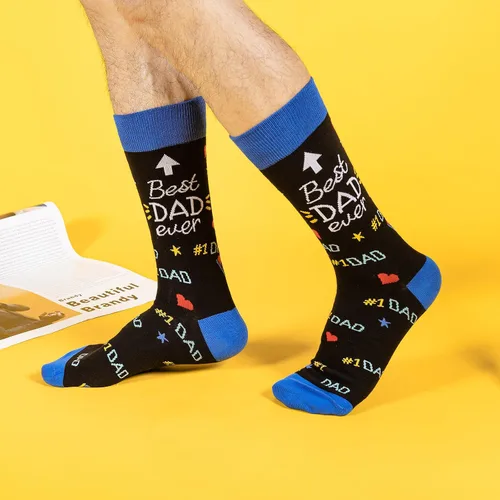 Miniatura 6 de Calcetines de cumpleaños para hombres, el mejor regalo del día del padre para él, novio, abuelo, divertidos calcetines locos