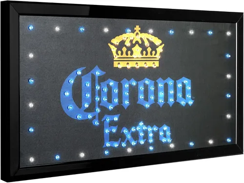 American Art Decor Letrero de pared LED enmarcado, letrero de neón montado en la pared, decoración retro del hogar, luces LED vintage para bar, Sala