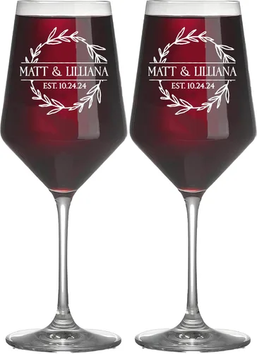 Miniatura 21 de Copas de champán de boda personalizadas, juego de 2, copas de brindis Mr & Mrs para novia y novio, nombre y fecha grabados, regalos personalizados