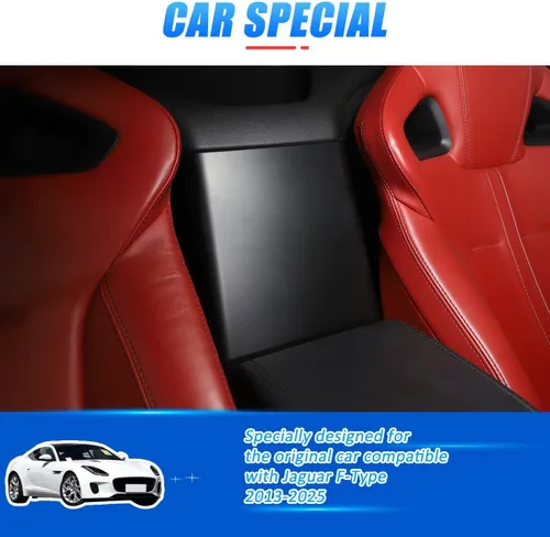 Miniatura 3 de Funda protectora para reposabrazos de control central de automóvil para Jaguar Tipo F 2013-2024, protector de caja de almacenamiento de consola