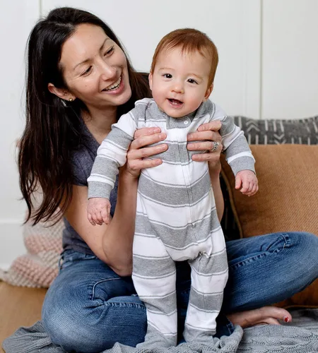 Miniatura 199 de Burt's Bees Baby - Pijama de una pieza para bebé, mameluco para dormir y jugar, algodón 100% orgánico, cremallera frontal