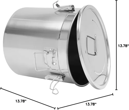 Miniatura 10 de Recipiente hermético de acero inoxidable para cocina, recipientes de cereales de arroz para el hogar, cocina, alimentos, harina de frijoles, aceite