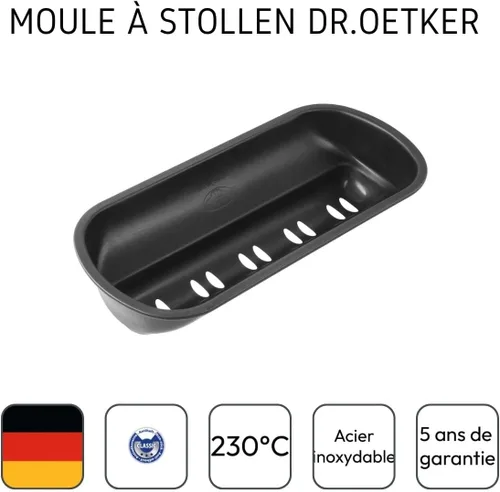 Miniatura 4 de Dr. Oetker Tradition - Molde antiadherente para hornear (12.2 in), color negro