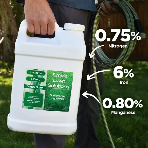Miniatura 3 de Simple Lawn Solutions - Hierro líquido verde oscuro - Micronutrientes quelatados - Refuerzo concentrado para césped, plantas de interior y jardín al