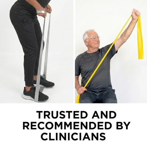 Miniatura 3 de THERABAND Resistance Band Set, Pack of 7 Elastic Bands for Legs, Butt, Arms, & Shoulders, 6 Ft Individual Flat Exercise Bands, Professional Latex