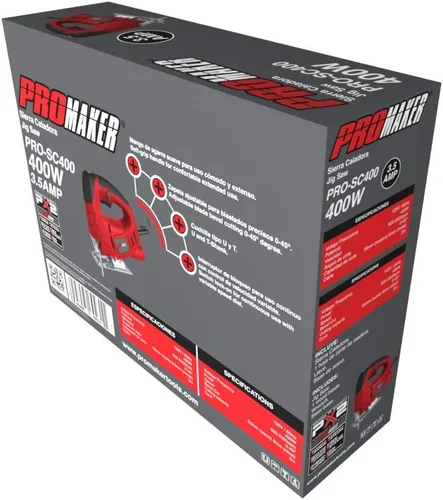 Miniatura 6 de Rompecabezas, 3.5 Amp 400W, Cortador de madera con 6 velocidades variables, corte biselado de hoja ajustable 0-45º grados, sierra de calar