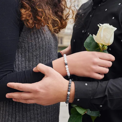 Miniatura 4 de Anavego True Bond viene con una caja de regalo única, juego de pulseras combinadas. Regalo para él o ella, novio, novia, esposo, esposa, mujeres