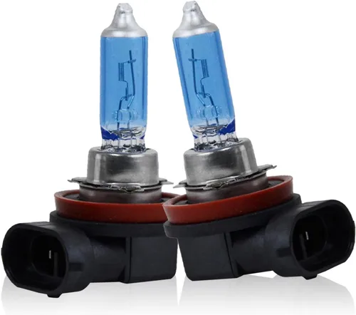 gunhunt 2 PCS bombillas halógenas H11, portalámparas PGJ19-2 bombillas blancas súper brillantes, 12V 100W haz alto y haz bajo luz antiniebla de