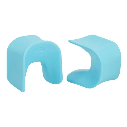 Miniatura 14 de ECR4Kids Asiento Wave, altura del asiento de 14 a 15.1 pulgadas, taburete tipo percha, amarillo, paquete de 2