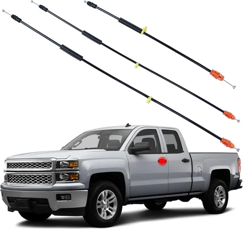 Miniatura 8 de Kit de pestillo de cable de puerta compatible con Chevy Silverado Tahoe Yukon Sierra Escalade 2007-2014, 25.8" para puertas delanteras del lado