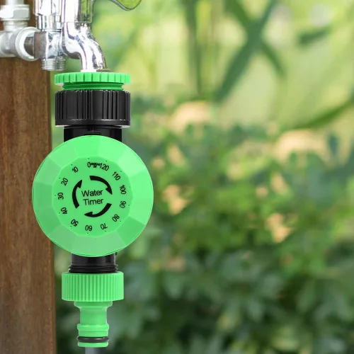 Miniatura 9 de Oumefar Temporizador de agua de 2 a 120 minutos Manguera de jardín al aire libre Controlador de temporizador de agua Controlador de riego de jardín