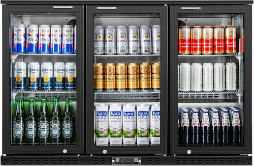 Miniatura 14 de Enfriador de barra trasera con 2 puertas de vidrio, refrigerador comercial de bebidas bajo mostrador, 7.4 pies cúbicos, ETL, refrigeradores