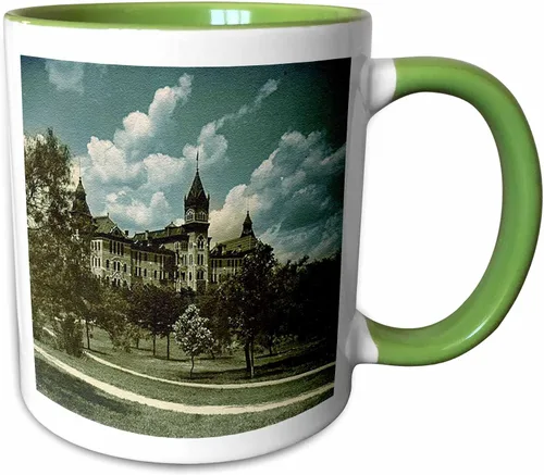 Miniatura 8 de 3dRose Old Main Building at The University of Texas at Austin in 1903 - Taza de dos tonos, 11 onzas, color negro