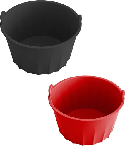 Miniatura 9 de Forro de silicona para olla de cocción lenta, 2 piezas de grado alimenticio para olla redonda u ovalada de 5 a 6 cuartos de galón, a prueba de fugas