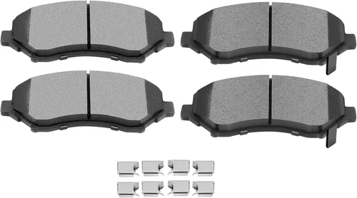 SCITOO Pastillas de cerámica para Chrysler Town & Country, Dodge Grand Caravan, Journey, Nitro, Jeep Liberty, Wrangler, Wrangler JK, Ram C/V, 09-14