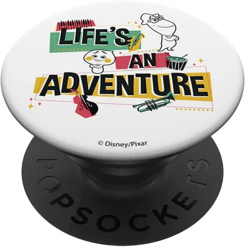 Miniatura 6 de Disney Pixar Soul Life's And Adventure Retro Portrait PopSockets MagSafe PopGrip for iPhone