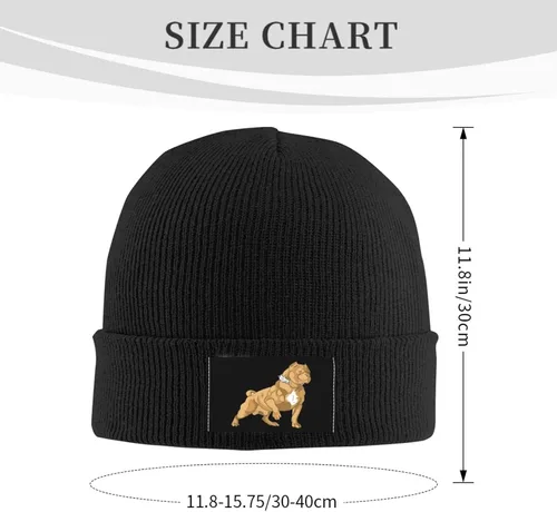 Miniatura 2 de RUAPIA -American-Bully-Beanie-Hats gorro de punto negro para hombre y mujer Negro