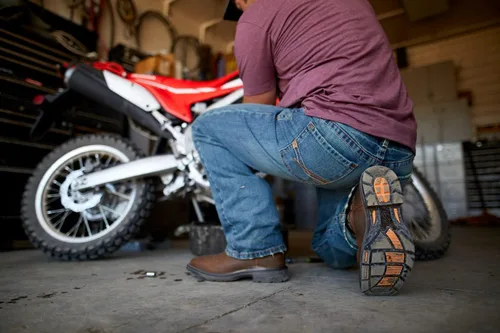 Miniatura 3 de Ariat Jeans M4 de tiro bajo con corte de bota Scoundrel para hombre