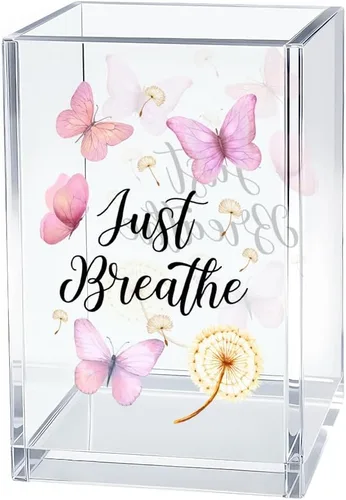 Miniatura 15 de I'm Literally Just A Girl - Organizador de cosméticos de acrílico para bolígrafos, divertido soporte de escritorio de acrílico para lápiz, bonitos