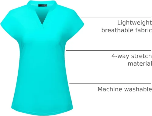 Miniatura 3 de Camisas de golf para mujer, polo, tenis, camisetas deportivas, camisetas de entrenamiento