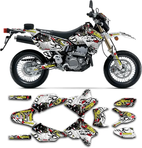 Miniatura 30 de Kit de calcomanías personalizadas para Suzuki DRZ400 E / DRZ400 Enduro / DRZ400E / DR-Z400E / DRZ400 EN 1999-2024, SZDRSE9919003-KO